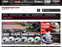 Tablet Screenshot of mc-motorsport.com